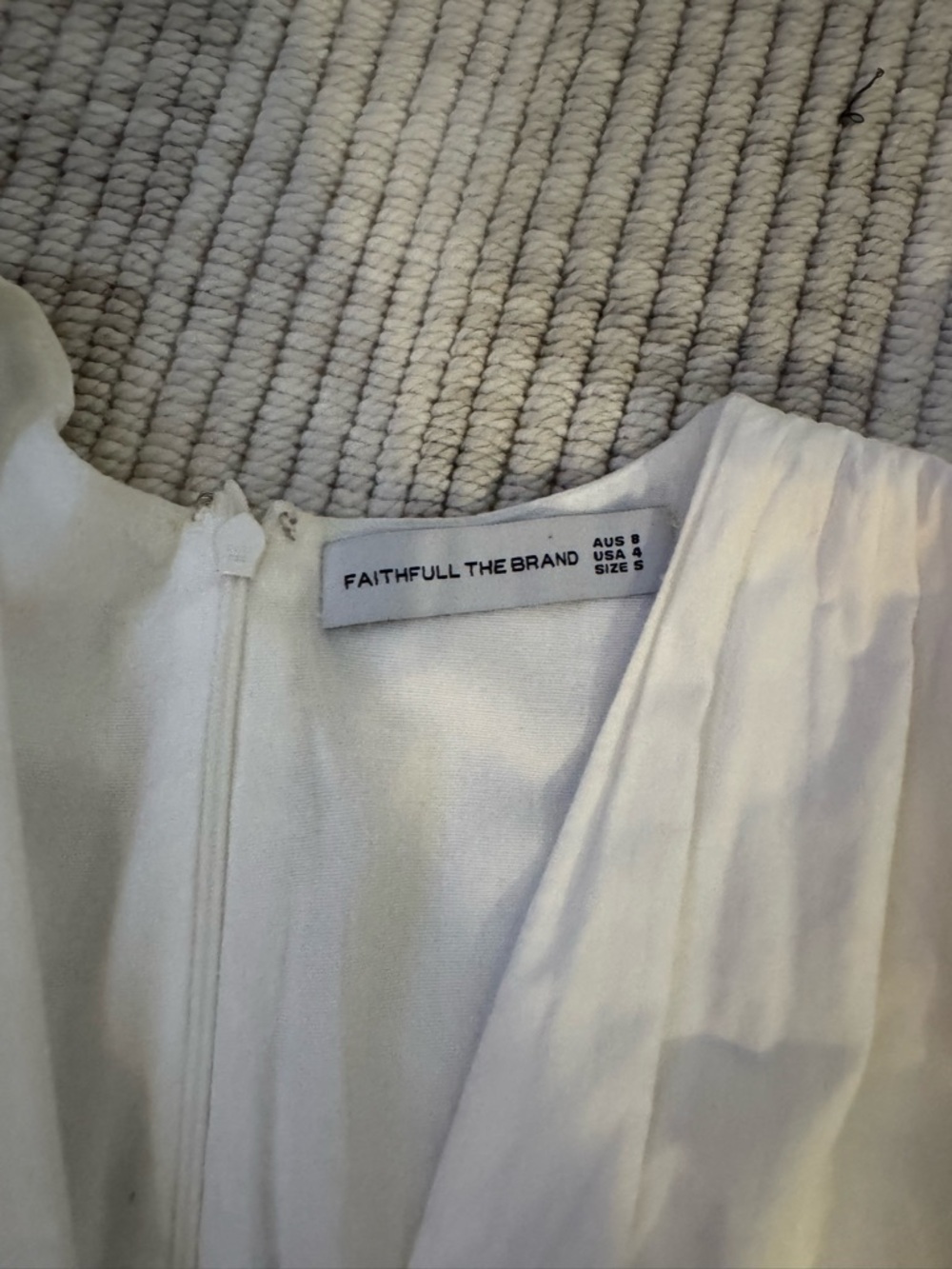 Faithfull the Brand White Puff-Sleeve Maxi Dress - Picture 2 of 4